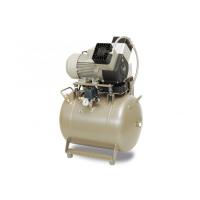 EKOM DK50 2V/50 - безмасляный компрессор для 2-x стоматологических установок без кожуха, без осушителя, с ресивером 50 л