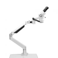 ALLTION ASM-112BS – зуботехнический стереомикроскоп с двухступенчатым увеличением 10x и 20x, на кронштейне с настольным креплением
