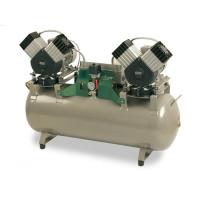 EKOM DK50 2X2V/110 - безмасляный компрессор для четырех стоматологических установок без кожуха, без осушителя, с ресивером 110 л