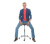 SmartStool SM03B - эргономичный стул-седло со спинкой